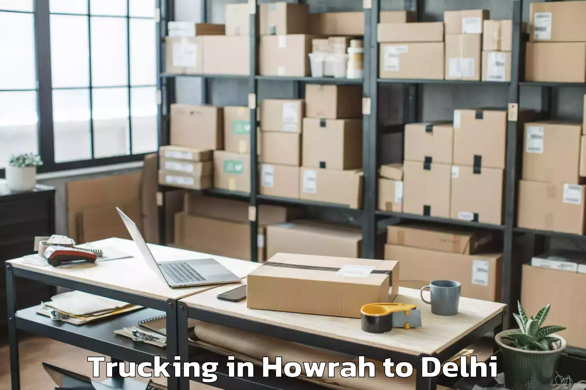 Top Howrah to Karol Bagh Trucking Available